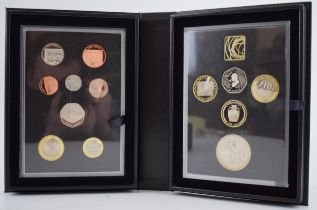 Royal Mint The 2019 United Kingdom Proof Coin Set, boxed with certificate, in cardboard sleeve.