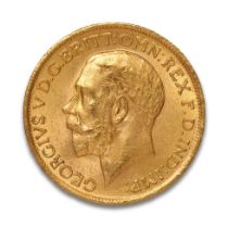 FULL sovereign gold coin, George V, 1912.