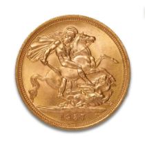 FULL sovereign gold coin 1957.