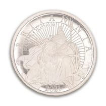 The Britannia 2021 quarter ounce platinum proof coin, 7.846g. Polished wooden box, numbered