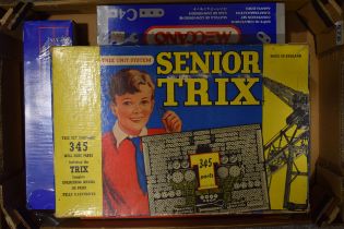 A collection of vintage and contempory Meccano and Senior Trix sets to include Meccano box 4, C4 set