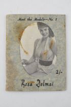 "Meet the Models" No. 1, Rosa Doimai 1950s glamour / semi nude booklet. 10cm x 12.5cm. Generally