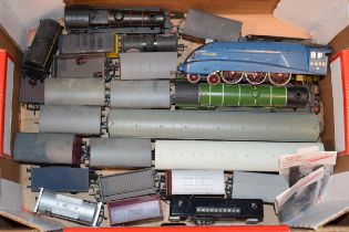 A collection of Hornby and Bachmann railway locomotives, cariages and wagons to include. Hornby