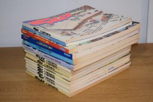 A collection of Giles Cartoons books dating from the late 1990s and early 2000s. (15) In good