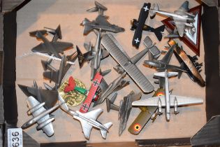 A collection of Royal Hampshire model planes on stands. Aeroplanes to include WWI, WWII and later