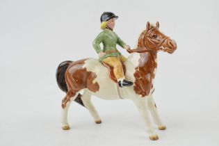 Beswick Girl on Pony 1499 (head re-stuck).