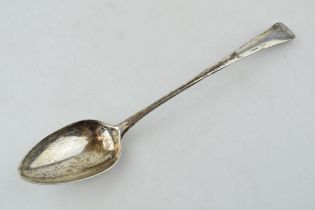 Georgian silver basting spoon, London 1800, Bateman, 83.5 grams, 29.5cm long.
