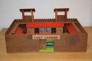A vintage 'Fort Laramie' 5th U.S Cavalry mid-century toy. 54cm x 42cm. In good vintage condition.
