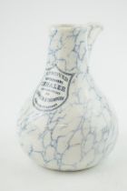A late 19th century transfer-printed marble pattern Improved Earthenware Inhaler, c. 1880. It has