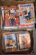 A collection of Playboy Magazines. 48 editions in sequential runs from 1970, 1971, 1972 and 1973. (