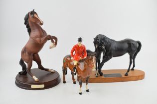 Beswick to include a huntsman on brown 1501, a Spirit of the Wind and a Black Beauty and Foal (