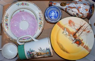 A collection of antique and contemporary ceramic items to include jugs, plates and Oriental wares.
