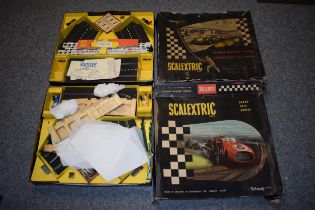 A collection of vintage Scalextric sets to include boxed 'Model Motor Racing' with track and