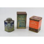 A collection of vintage tea tins to include a Mazzawattee tin, The Doctor's China Tea and a China