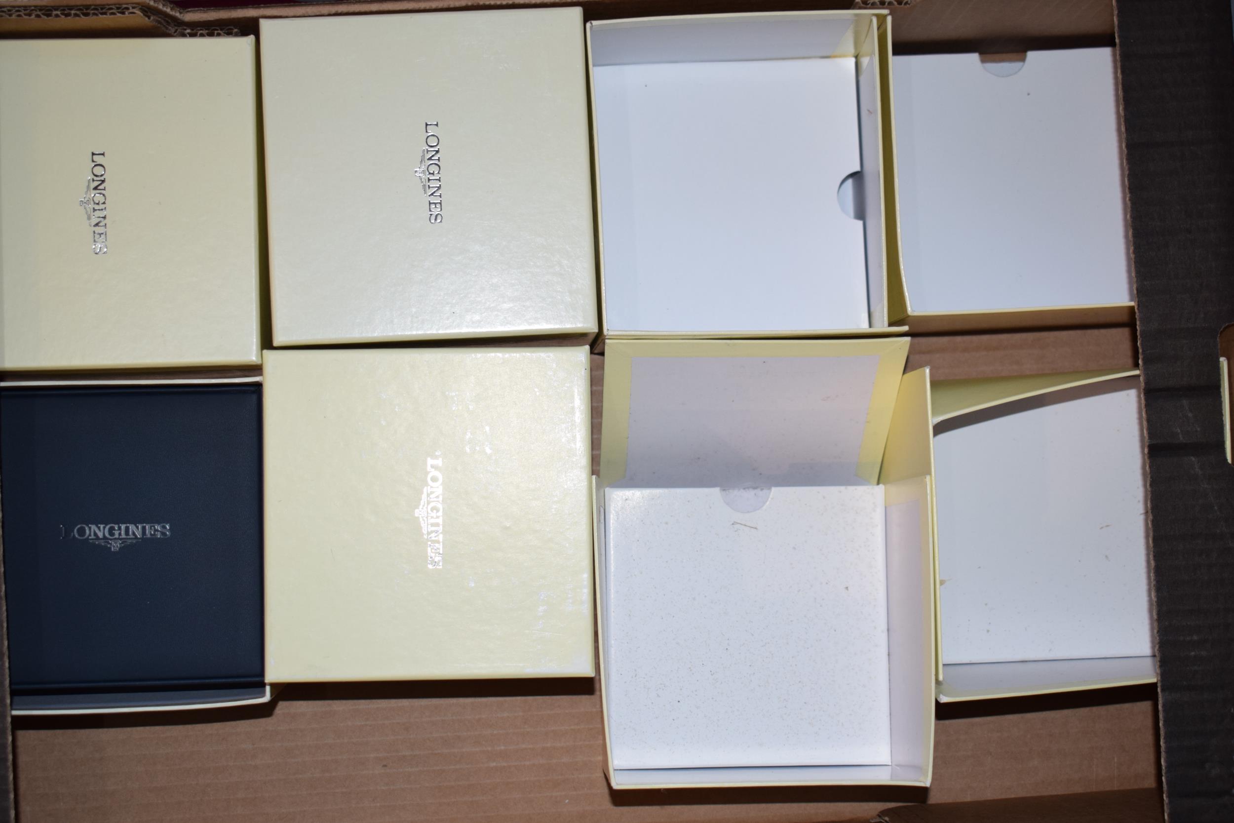 A collection of watch boxes for manufactures Omega, Longines and Boss. (Qty) - Image 2 of 6