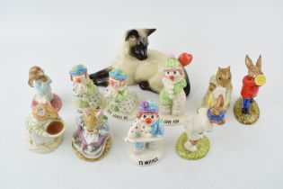 Pottery to include Royal Doulton Bunnykins Trumpeter, Ace, Beswick Beatrix Potters, Little Lovables,