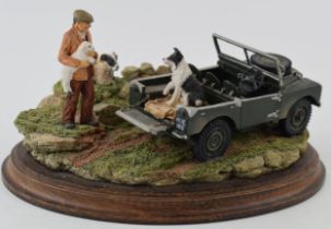 Country Artists Figure: CA957 Land Rover New Friends. In good condition.