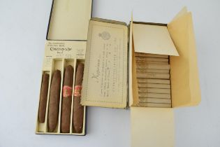 An original box of Kyprinos Cyprus cigarettes with contents (circa 95) with a cased collection of '