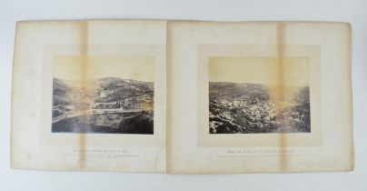 Two Victorian Albumem Photographs of the Holy Land by Francis Frith from his series of the Holy