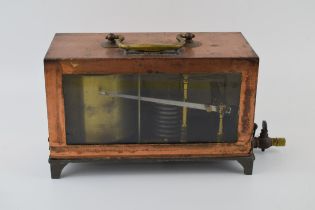 John Davis & Son (Derby) Ltd. 'Davis Derby' Barograph in copper case. Height 17cm. In good