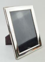 Silver photo frame, easel back, Sheffield 1997, 22.5cm tall.