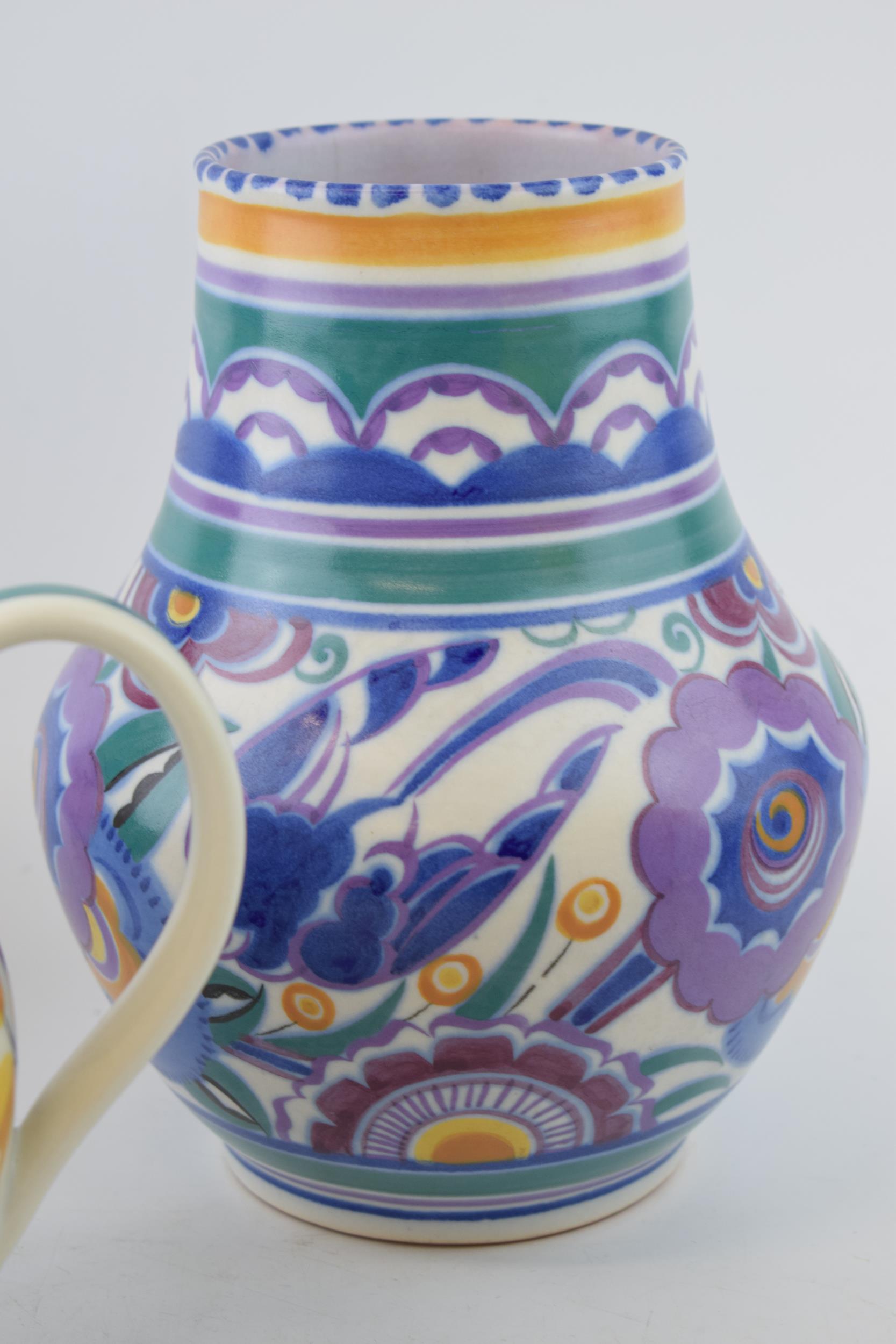 Poole Pottery to include a near pair of low-shouldered bulbous vases in the XA and HE patterns - Image 3 of 4