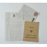 A replica WWII Jersey Identity Card from the Nazi occupation of the Channel Islands together with