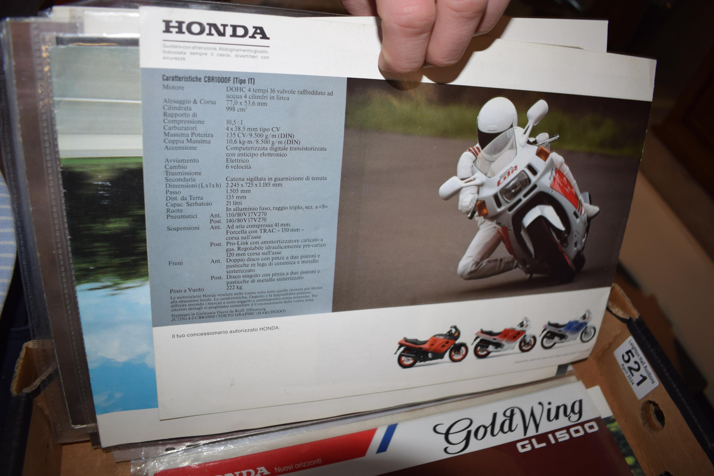 A collection of A4 dealership sales brochures for motorcycles of the 1980s and 1990s to include - Image 5 of 6