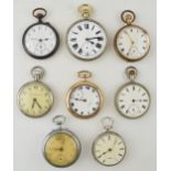 A collection of vintage and antique pocket watches a/f. (8)