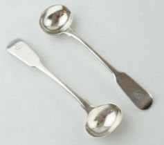 A pair of Georgian silver spoons, 26.3 grams, London 1821 (2).