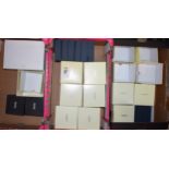 A collection of watch boxes for manufactures Omega, Longines and Boss. (Qty)