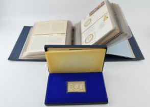 A collection of Franklin Mint sterling silver proof coins from the International Society of