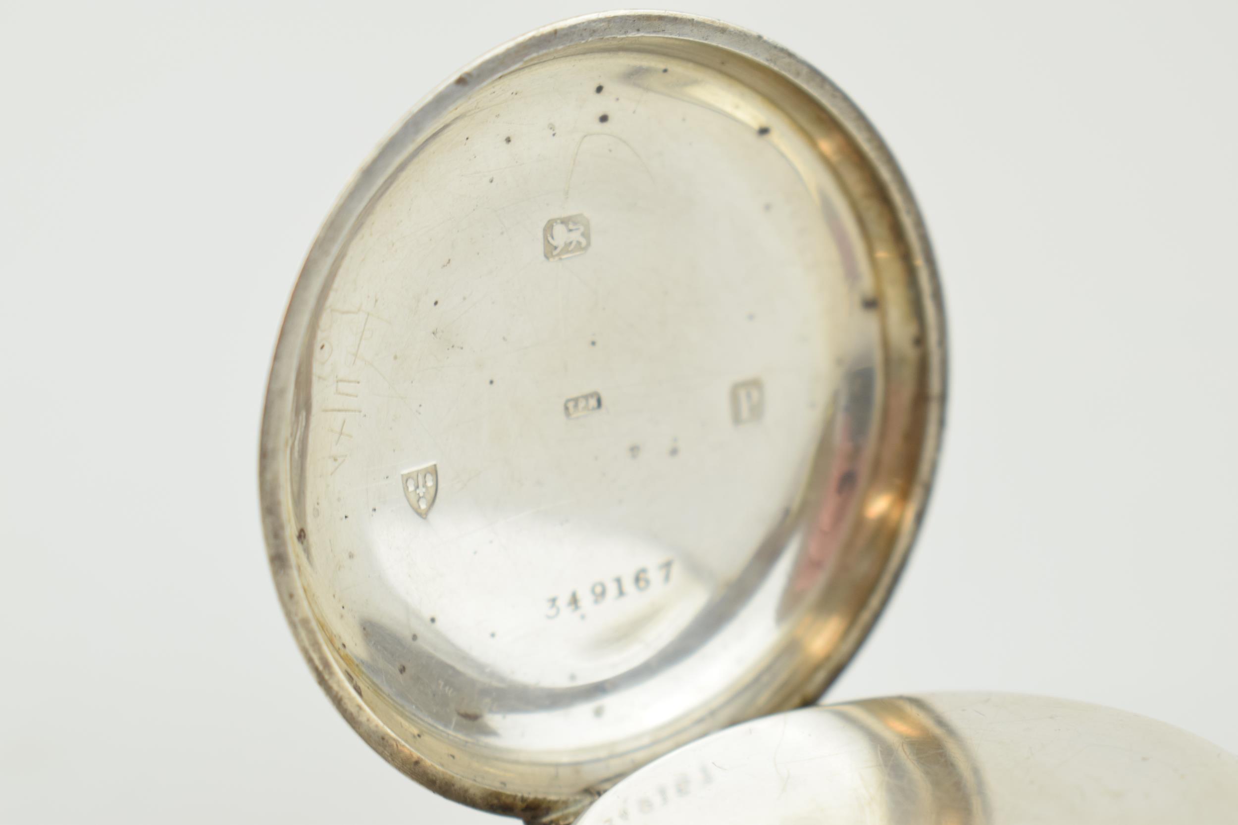 A Silver J.G. Graves, Sheffield 'The Express English Lever' open faced pocket watch with Roman - Image 5 of 5