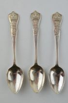 A set of silver George V silver jubilee spoons 1910-1935, 29.3 grams (3).