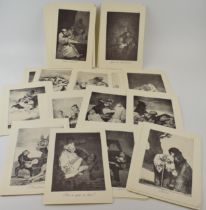 Set of facsimile prints of Goya etchings ‘A Dark and Complicated Past’. (64) In good original