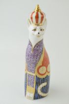 Royal Crown Derby Royal Cats Abyssinian Cat, first quality (produced without stoppers). In good