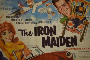 Original Film Poster Advertising Iron Maiden 1963, 76cm x 100cm. The poster is in good condition has