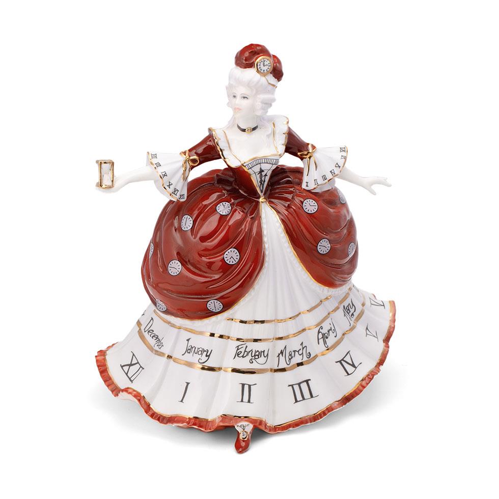 Coalport limited edition figurine from The Millennium Ball series 'Time'. Generally good