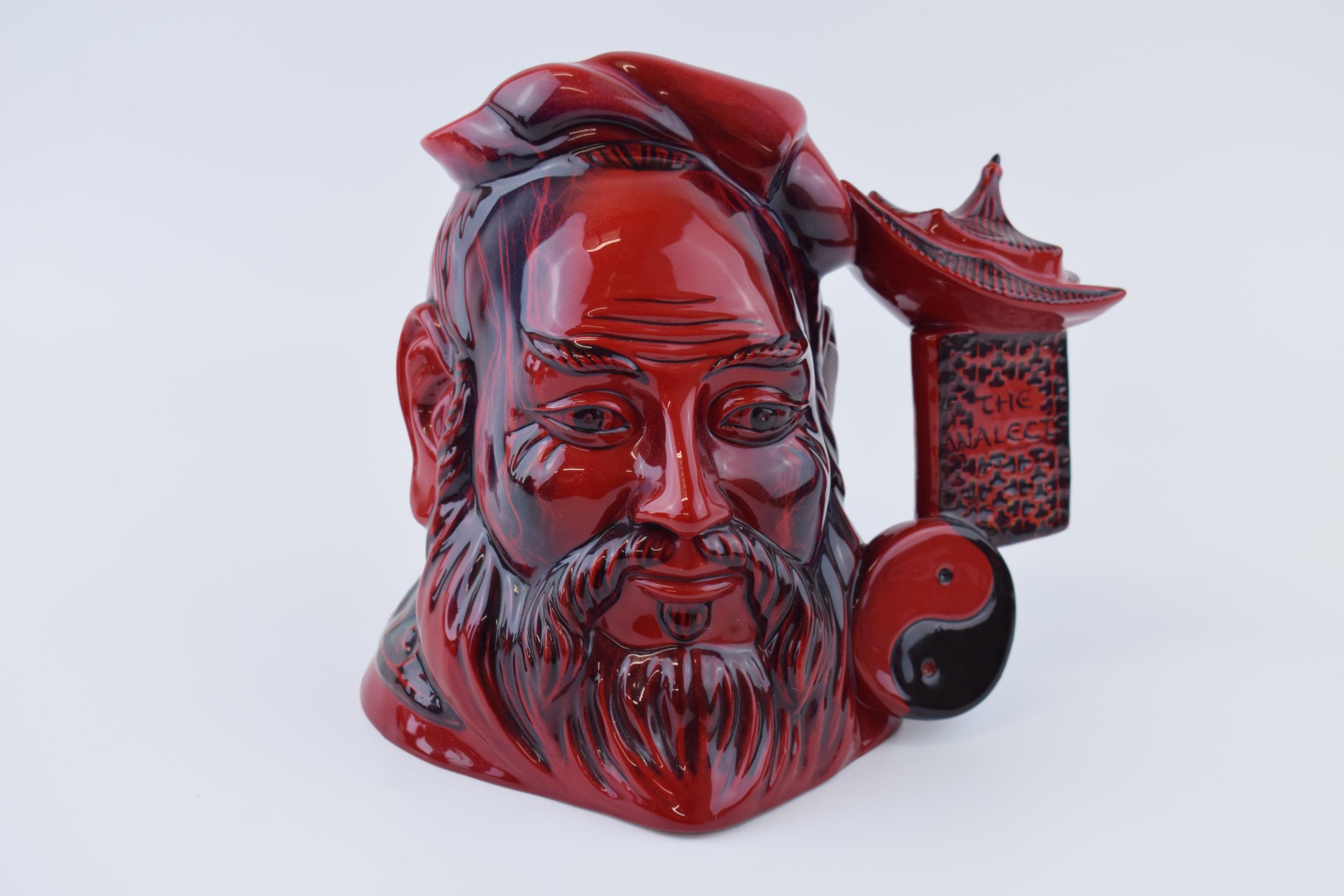 Royal Doulton Flambe character jug Confucius D7003. In good condition with no obvious damage or - Image 2 of 3