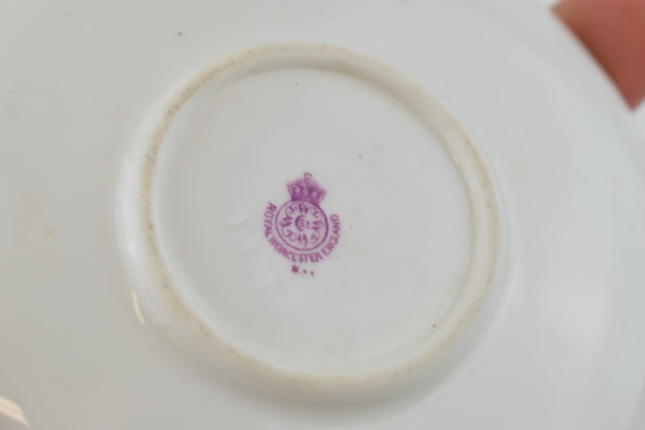 Royal Worcester hand painted fruit scene cup and scene, the saucer signed 'W Hart' and the cup - Image 8 of 8