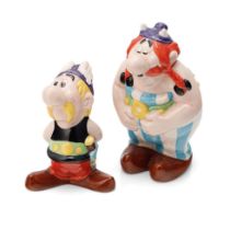 Beswick pair of prototype figures 'Asterix' and 'Obelix', tallest 11cm tall (2). In good condition