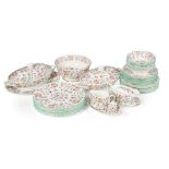 Minton Haddon Hall dinner ware to include 2 large oval tureens, 8 large dinner plates, 8 bowls, 16