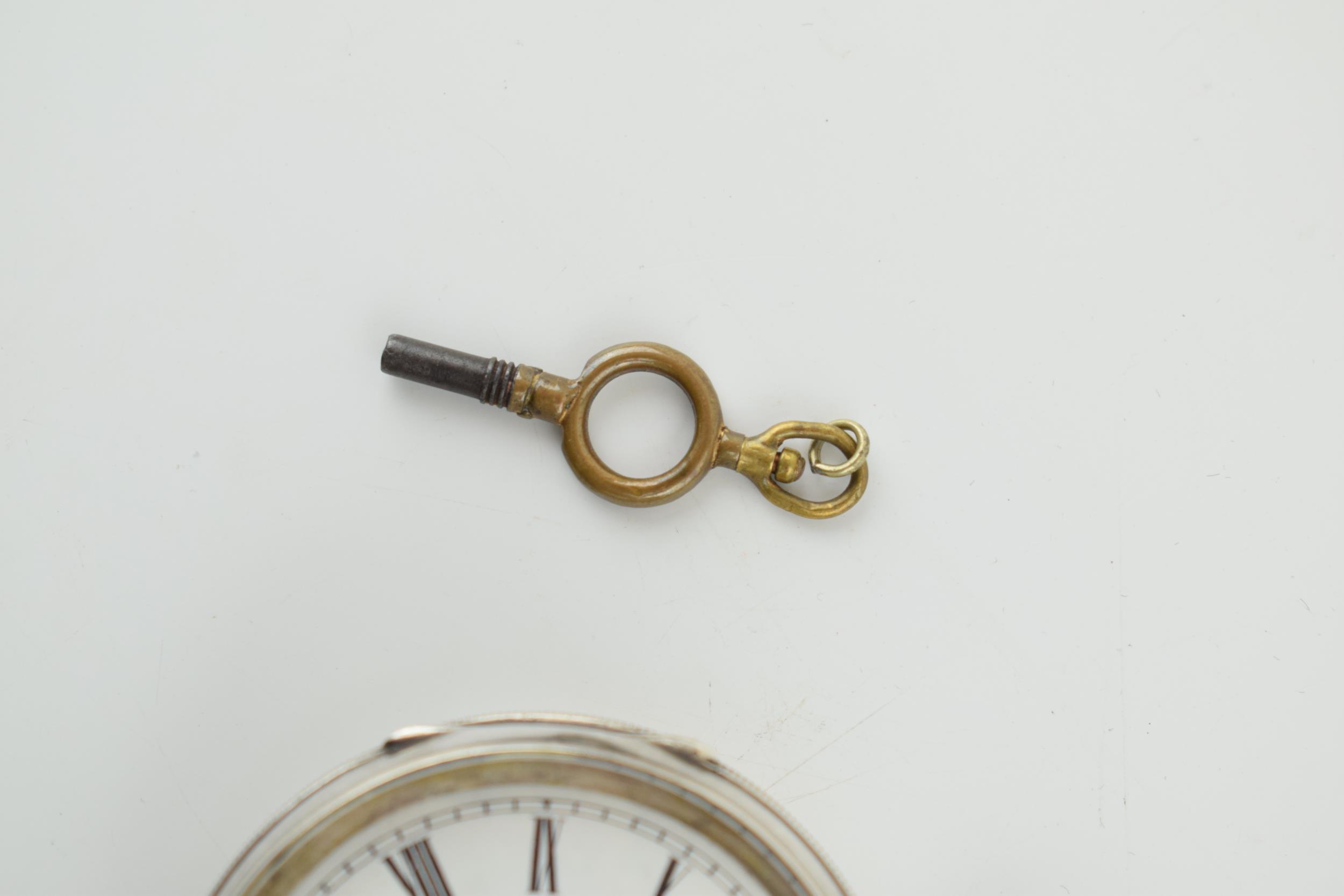 A Silver J.G. Graves, Sheffield 'The Express English Lever' open faced pocket watch with Roman - Image 4 of 5