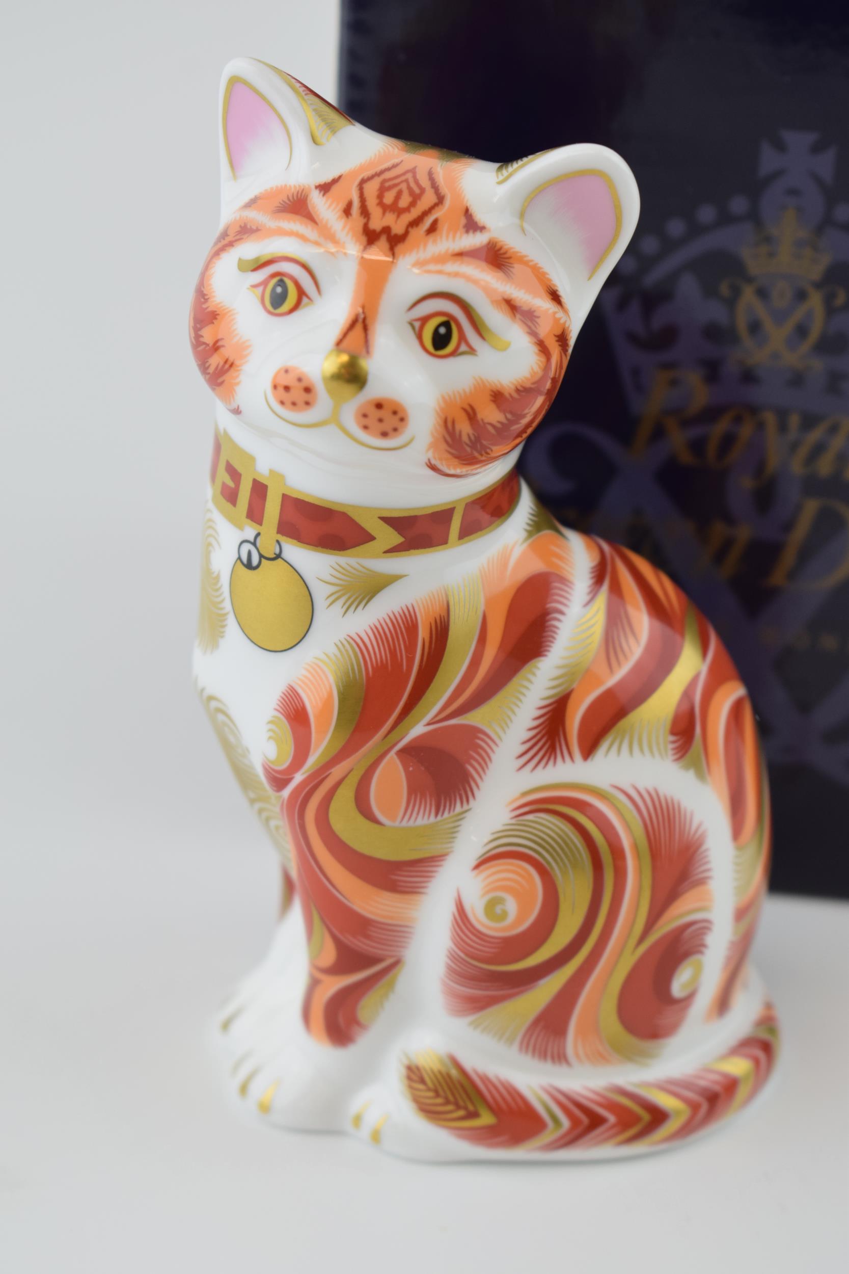 Boxed Royal Crown Derby paperweight, Jock VI of Chartwell, 12cm high, Sir Winston Churchill’s cat, - Image 2 of 3