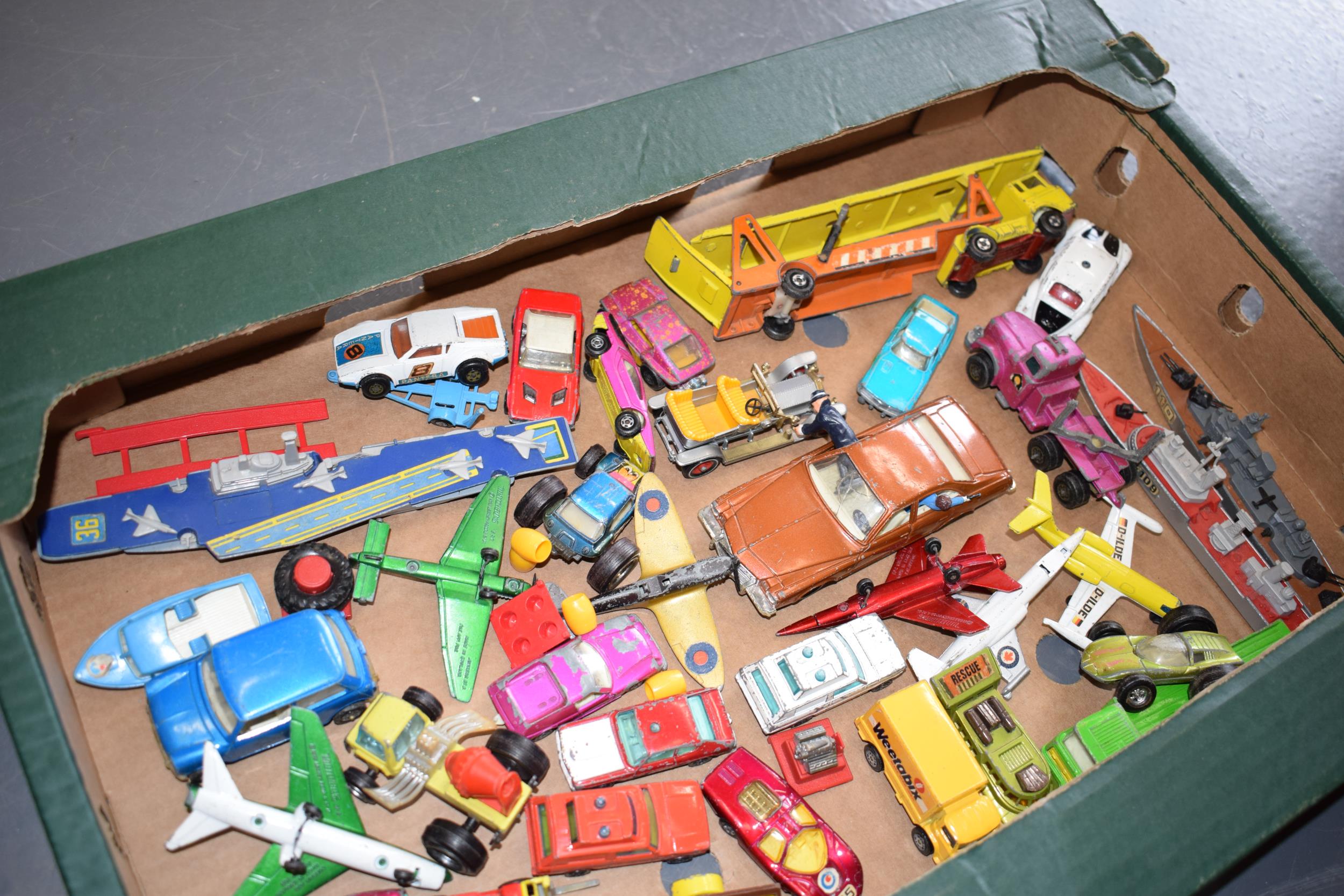 A collection od die-cast vehicles to include a Corgi Kojak vehicle, a Matchbox Ford, an Alfa Carabo, - Image 7 of 7