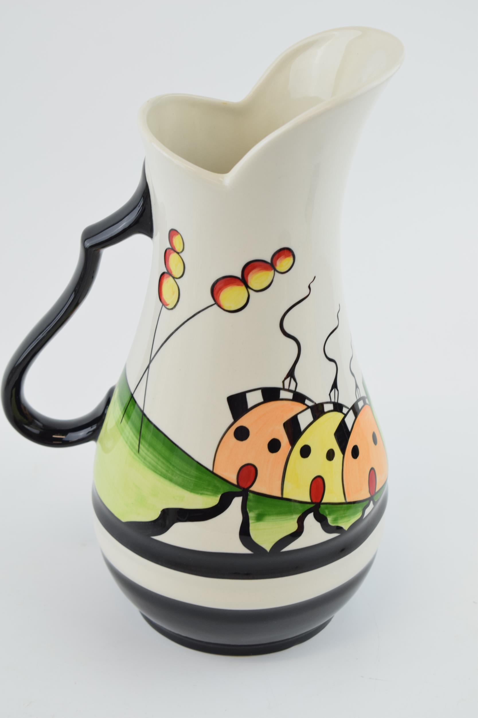 Large Lorna Bailey jug in the Morton Parade design, 27cm tall. In good condition with no obvious - Image 2 of 3