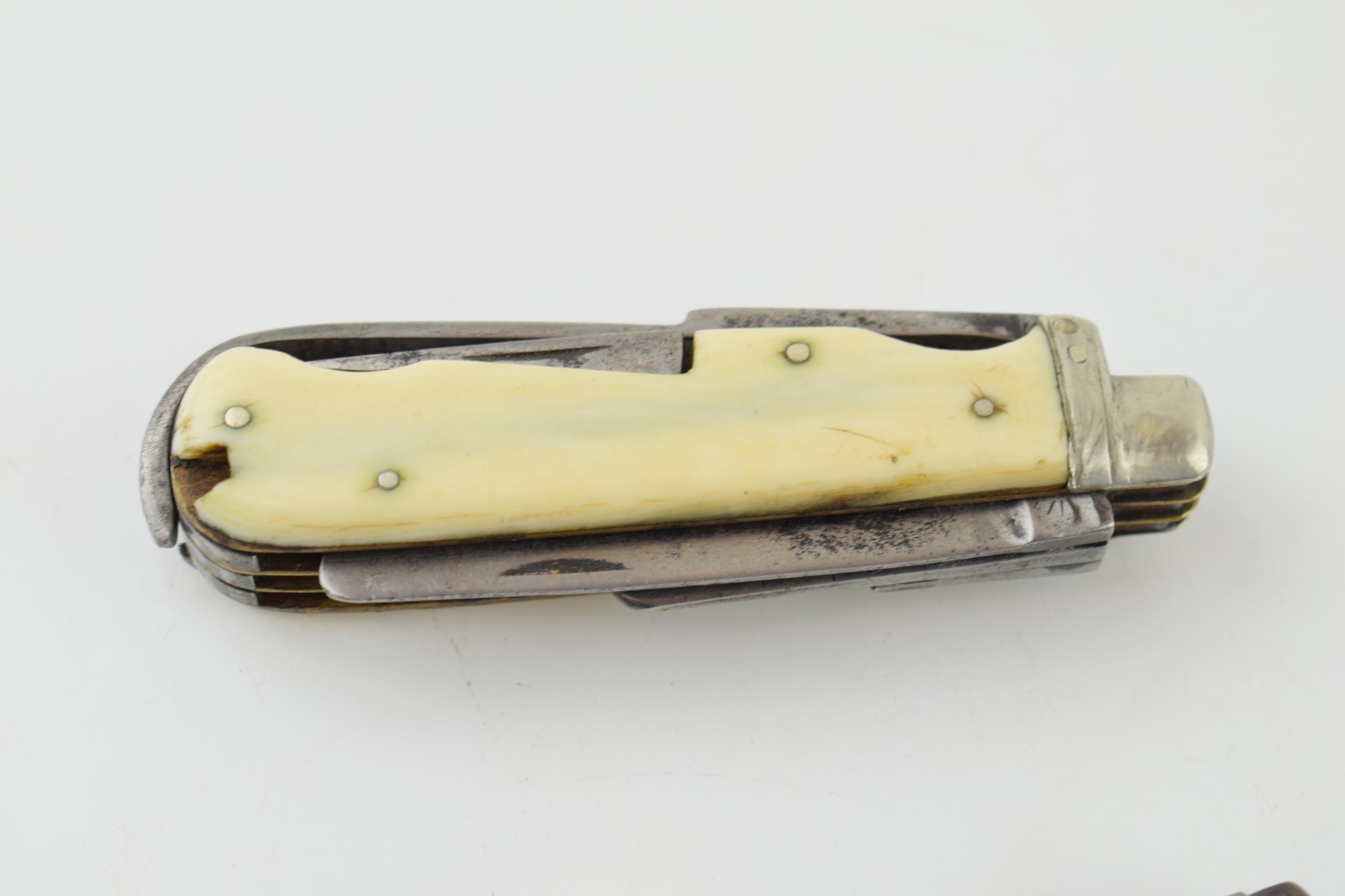 A 19th century Coachman's / Horseman's multitool pocket knife by Humphreys. Sheffield (Length 8.5cm) - Image 5 of 5