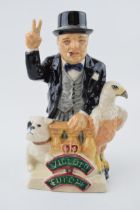 Kevin Francis Toby jug of Sir Winston Churchill 50th Anniversary of V E Day. In good condition