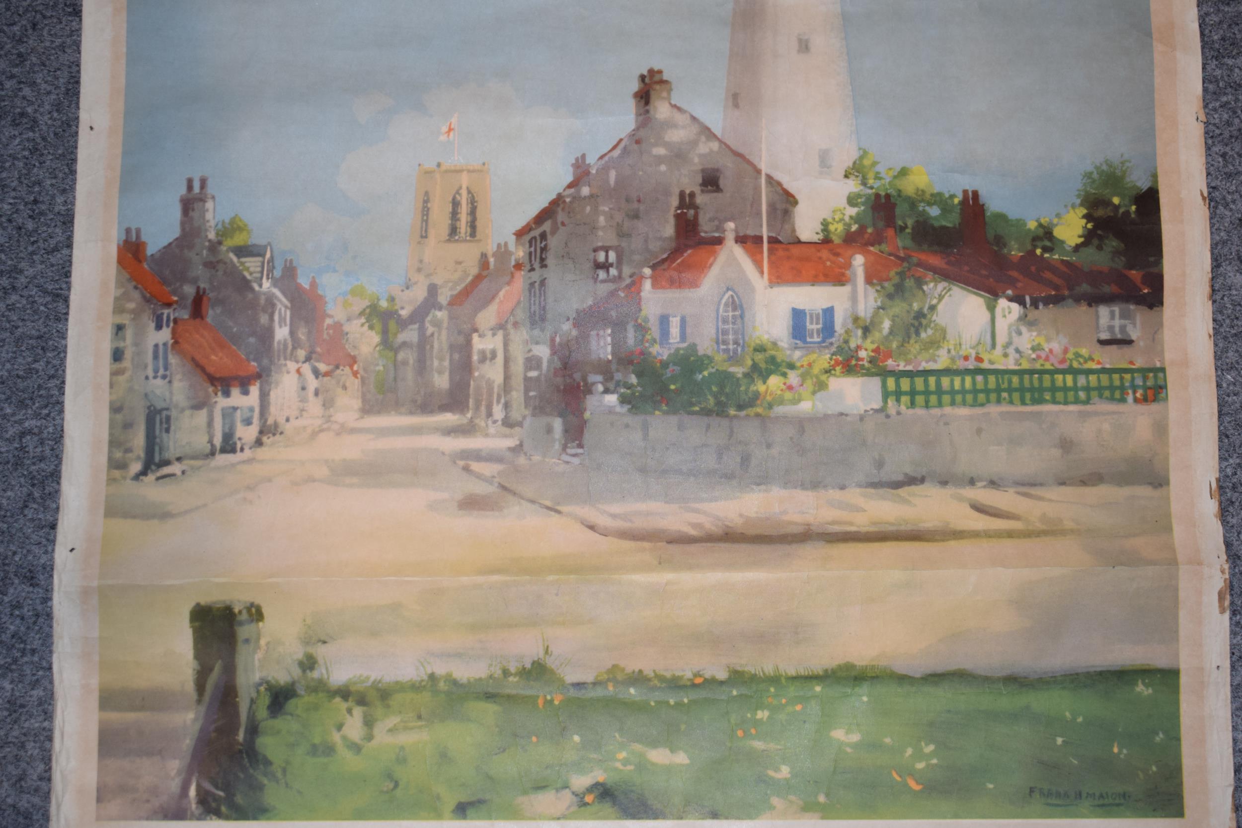 'British Rail' Railway poster 'East Coast Landmarks' 'Southwold near Halesworth' by 'Frank H - Image 5 of 8