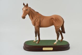 Beswick Mr Frisk, matte brown, on wooden base (Doulton backstamp, second). In good condition with no
